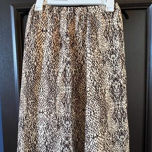 LUSH Size Small Long Leopard Lined Skirt Size S!
